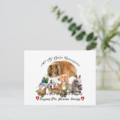 Humane Society All God's creures Animal Support Briefkaart (Staand voorkant)