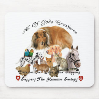 Humane Society All God's creures Animal Support Muismat