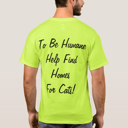 Humane Society of Cats first T-shirt (Achterkant)