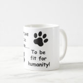 Humane voor menselijkheid koffiemok (Voorkant rechts)