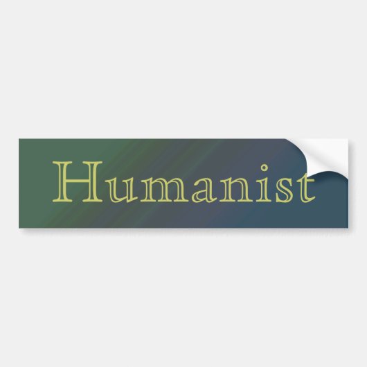 Humanist Bumpersticker (Voorkant)