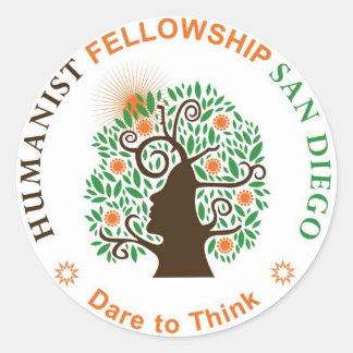Humanist Fellowship of San Diego Logo Ronde Sticker