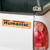 Humanist (reden en mededogen) bumpersticker (Op Truck)