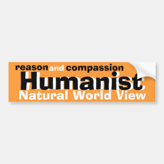 Humanist (reden en mededogen) bumpersticker