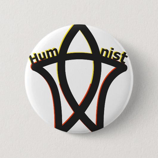Humanist Ronde Button 5,7 Cm (Voorkant)