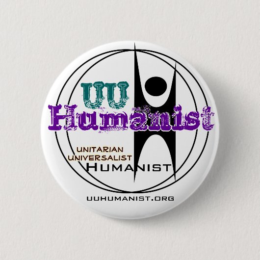 Humanist van de Unitaire Universalist (UU) Ronde Button 5,7 Cm (Voorkant)