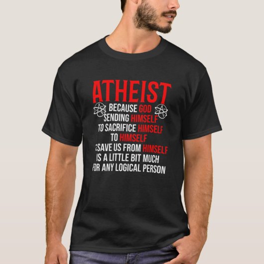 Humanistisch Atheïsme Ongelovige Anti Religie Athe T-shirt (Voorkant)