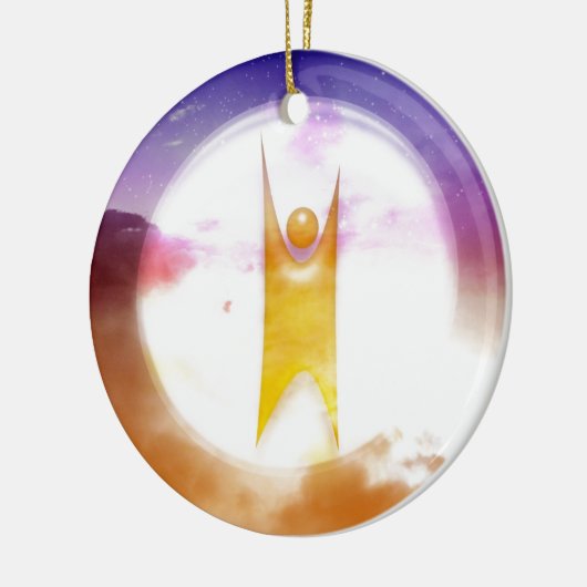 Humanistisch symbool keramisch ornament (Links)