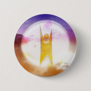 Humanistisch symbool ronde button 5,7 cm