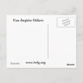 Humanitair graffiti-Briefkaart Briefkaart (Achterkant)