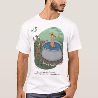Humanitair versus vegetariër t-shirt