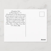 Humanitaire geest circa 1793 briefkaart (Achterkant)