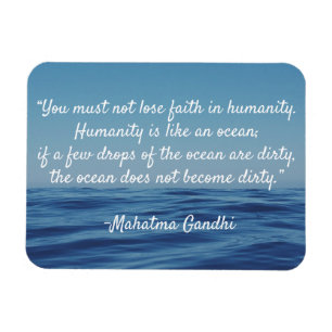 Humanitaire Ocean Quote Magneet