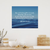 Humanitaire Ocean Quote Poster (Keuken)