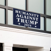 Humanity Against Trump President Election 2024 Spandoek (Buitenkant Gebouw)