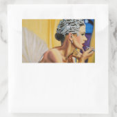 Humanity Ballerina Rechthoekige Sticker (Tas)