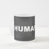 Humanity Crumbling Matglas Koffiemok (Voorkant links)