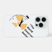 Humanity First – Modern Political Art iPhone Case Hoesje (Achterkant horizontaal)