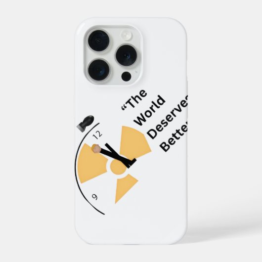 Humanity First – Modern Political Art iPhone Case Hoesje (Achterkant)