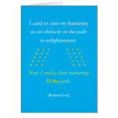 Humanity Is the Path Greeting Card (Voorkant)