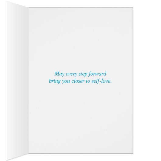 Humanity Is the Path Greeting Card (Binnen (Rechts))