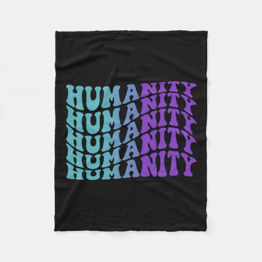 Humanity Suicide Prevention Geestelijke gezondheid Fleece Deken (Voorkant)