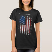 Humanity Vs. Insanity Distressed American Patrioti T-shirt (Voorkant)