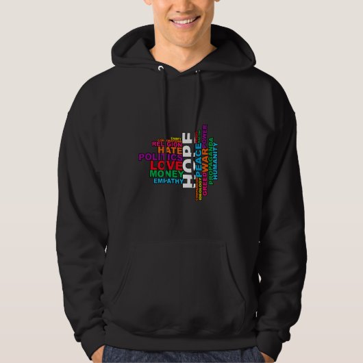 Humanity Word Cloud Hoodie (Voorkant)