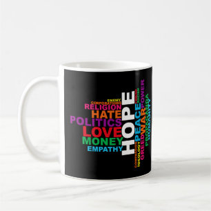 Humanity Word Cloud Koffiemok