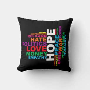 Humanity Word Cloud Kussen