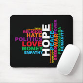 Humanity Word Cloud Muismat (Met muis)