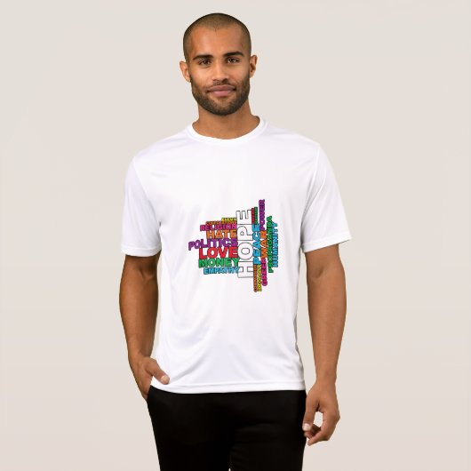 Humanity Word Cloud T-shirt (Voorkant volledig)