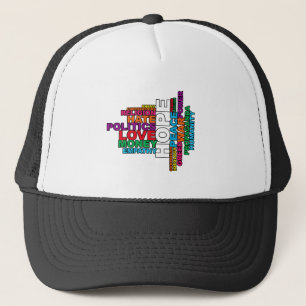 Humanity Word Cloud Trucker Pet