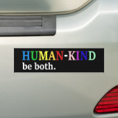 Humankind Both Kindness Awareness Bumpersticker (Op auto)