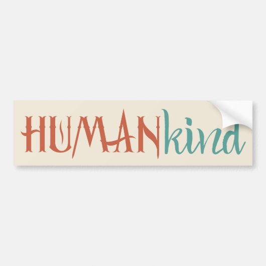 HumanKind Bumpersticker (Voorkant)