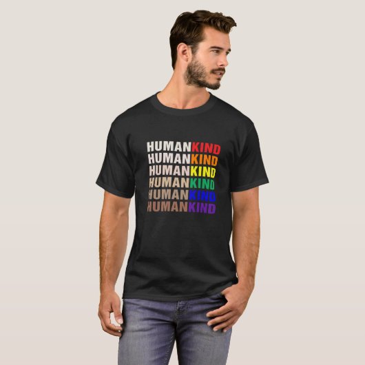 HUMANKIND Inspirerend LGBT Premium T Shirt (Voorkant volledig)