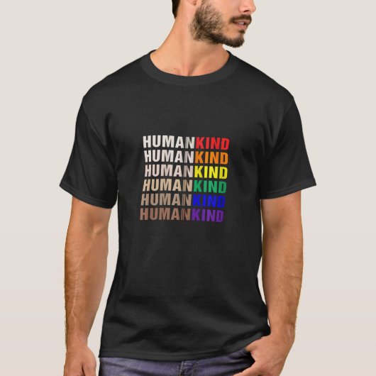 HUMANKIND Inspirerend LGBT Zip Hoodie T-shirt (Voorkant)