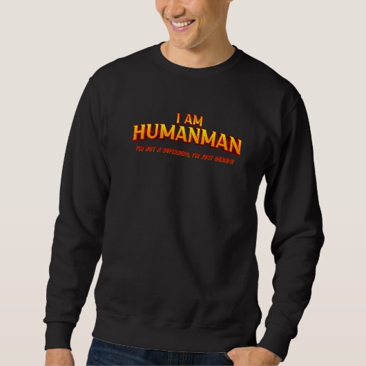 Humanman Gag Superheld Birthday voor Dennis Trui (Voorkant)