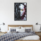 Humanoid Artificial Intelligence Canvas Afdruk (Insitu (Slaapkamer))