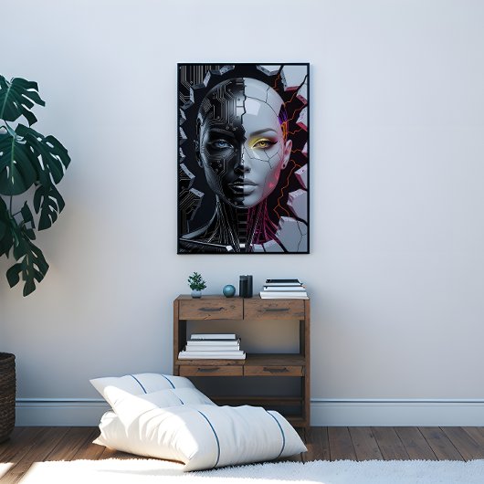 Humanoid Artificial Intelligence Canvas Afdruk