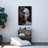 Humanoid Artificial Intelligence Canvas Afdruk