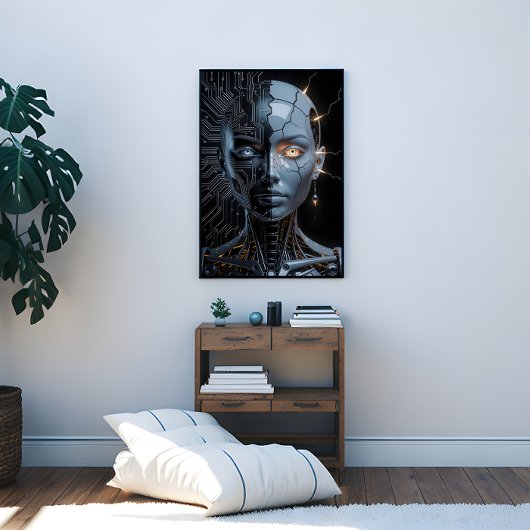 Humanoid Artificial Intelligence Canvas Afdruk