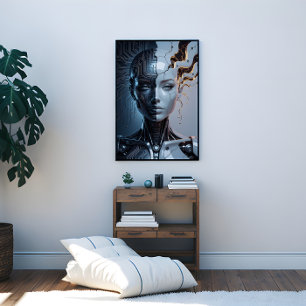 Humanoid Artificial Intelligence Canvas Afdruk