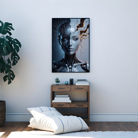 Humanoid Artificial Intelligence Canvas Afdruk