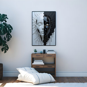 Humanoid Artificial Intelligence Canvas Afdruk