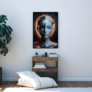 Humanoid Artificial Intelligence Canvas Afdruk