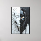 Humanoid Artificial Intelligence Canvas Afdruk (Voorkant)