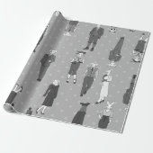  humanoïde antropomorfe dieren cadeaupapier (Uitgerold)