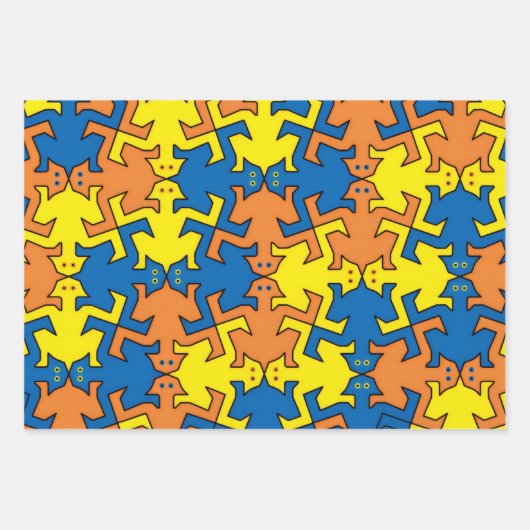 Humanoïde slangen inpakpapier vel (Voorkant)