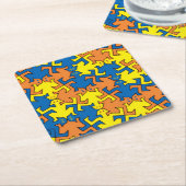 Humanoïde slangen kartonnen onderzetters (Schuin)